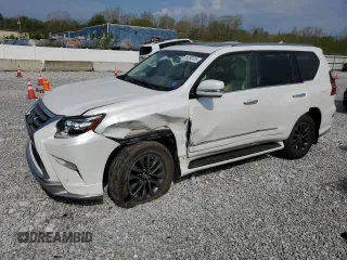 2018 Lexus GX 460 z VIN JTJBM7FXXJ5187016, wystawiony jako Copart lot #55392415 z przebiegiem 77 606 mil mil oraz Szkoda całkowita • Salvage title. Historia ofert i sprzedaży dostępna na DreamBid. Obrazek 1.