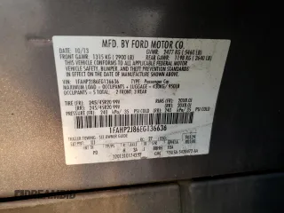 2014 Ford Taurus Limited с VIN 1FAHP2J86EG136636, выставлен на аукционе Copart как лот 49557385 с пробегом 154 065 миль миль и Списание • Salvage title. История ставок и продаж доступна на DreamBid. Изображение 14.