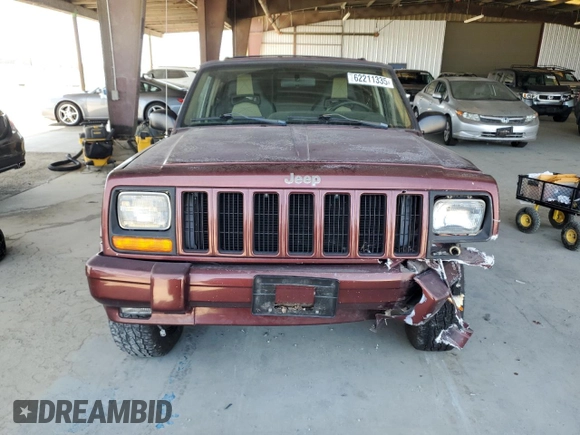 2000 Jeep Cherokee Classic with VIN 1J4FF58S8YL135534, listed as a Copart auction lot 62211335 with 108,888 mi miles and Salvage title. Bid and sale history available at DreamBid. Image 5.