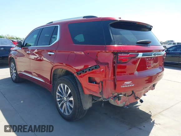 2023 Chevrolet Traverse Premier with VIN 1GNERKKW5PJ312139, listed as a IAAI auction lot 42018962 with 18,460 mi miles and . Bid and sale history available at DreamBid. Image 3.