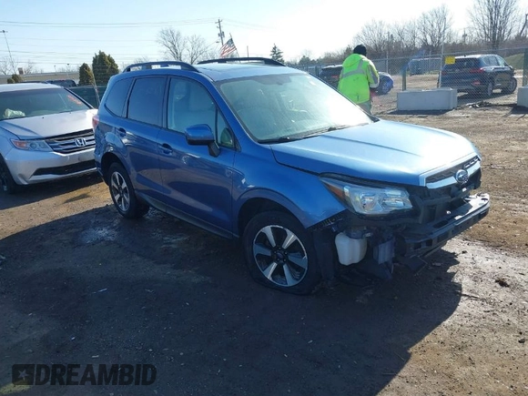 2017 Subaru Forester Premium with VIN JF2SJAECXHH419793, listed as a IAAI auction lot 41802212 with 120,014 mi miles. Bid and sale history available at carsss.com. Image 1.