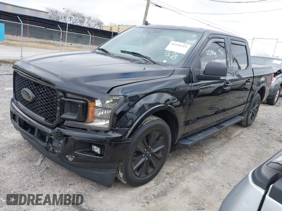 2020 Ford F-150 XL with VIN 1FTEW1CP1LFC63845, listed as a IAAI auction lot 41236313 with 89,644 mi miles. Bid and sale history available at carsss.com. Image 2.