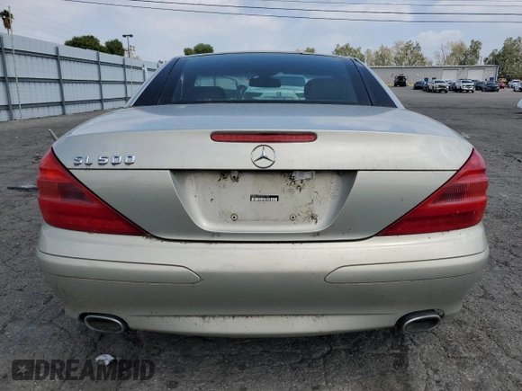2003 Mercedes-Benz SL 500 z VIN WDBSK75F03F013100, wystawiony jako Copart lot #51124485 z przebiegiem Nie podano mil oraz Czysty tytuł • Clean title. Historia ofert i sprzedaży dostępna na DreamBid. Obrazek 6.