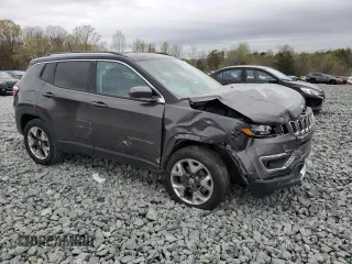 2018 Jeep Compass Limited with VIN 3C4NJDCB7JT266255, listed as a Copart auction lot 51642485 with 0 mi miles and Salvage Title. Bid and sale history available at carsss.com. Image 4.