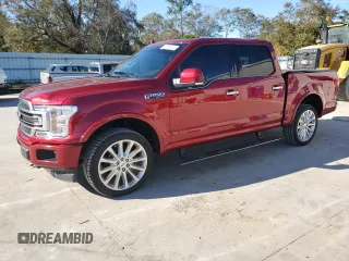 2019 Ford F-150 Limited with VIN 1FTEW1EGXKFA92119, listed as a Copart auction lot 82104044 with 22,292 mi miles and Salvage Title. Bid and sale history available at carsss.com. Image 1.