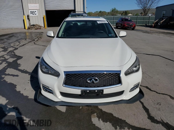 2015 Infiniti Q50 Premium with VIN JN1BV7AR7FM396450, listed as a Copart auction lot 54966605 with 179,342 mi miles and Salvage Title. Bid and sale history available at carsss.com. Image 5.