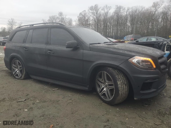 2016 Mercedes-Benz GL with VIN 4JGDF7EE1GA684408, listed as a Copart auction lot 84930854 with NaN miles and Salvage Title. Bid and sale history available at carsss.com. Image 4.