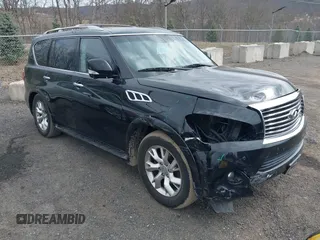 2014 Infiniti QX80 with VIN JN8AZ2NE6E9064884, listed as a IAAI auction lot 41776998 with 141,989 mi miles. Bid and sale history available at carsss.com. Image 1.