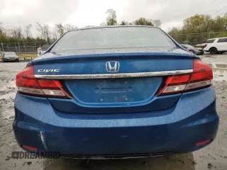 2013 Honda Civic LX with VIN 2HGFB2F55DH518806, listed as a Copart auction lot 51076125 with 109,702 mi miles and Salvage Title. Bid and sale history available at DreamBid. Image 6.