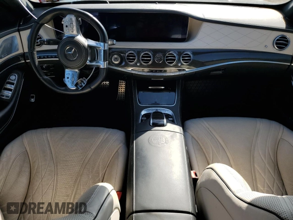 2019 Mercedes-Benz S-Class AMG S 63 with VIN WDDUG8JBXKA483818, listed as a Copart auction lot 70578034 with 55,084 mi miles and Salvage Title. Bid and sale history available at carsss.com. Image 8.