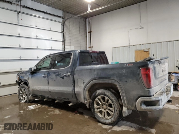 2021 GMC Sierra 1500 SLT with VIN 1GTU9DET9MZ317228, listed as a Copart auction lot 44962005 with 97,980 mi miles and Salvage title. Bid and sale history available at DreamBid. Image 2.