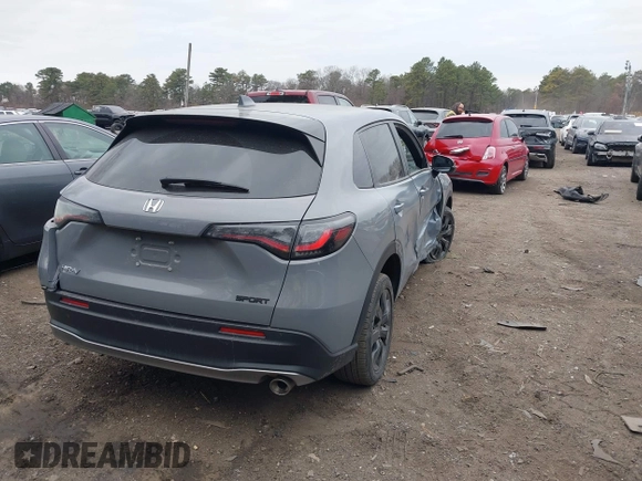 2024 Honda HR-V Sport with VIN 3CZRZ2H55RM754928, listed as a IAAI auction lot 41276974 with 41,237 mi miles and . Bid and sale history available at DreamBid. Image 4.