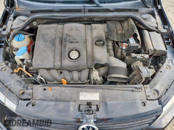 2012 Volkswagen Jetta SE with VIN 3VWDP7AJ8CM351718, listed as a Copart auction lot 58590425 with 183,130 mi miles and Salvage title. Bid and sale history available at DreamBid. Image 11.