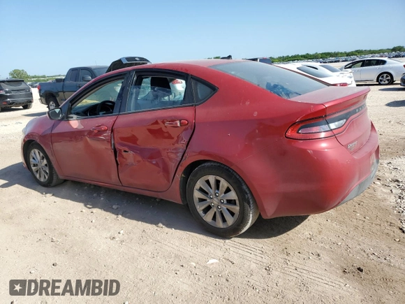 2014 Dodge Dart SXT with VIN 1C3CDFBB0ED823812, listed as a Copart auction lot 51906585 with 133,976 mi miles and Salvage Title. Bid and sale history available at carsss.com. Image 2.