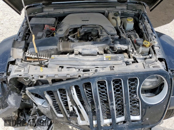 2020 Jeep Gladiator Overland with VIN 1C6HJTFG9LL217966, listed as a Copart auction lot 59424545 with 61,407 mi miles and Salvage title. Bid and sale history available at DreamBid. Image 11.