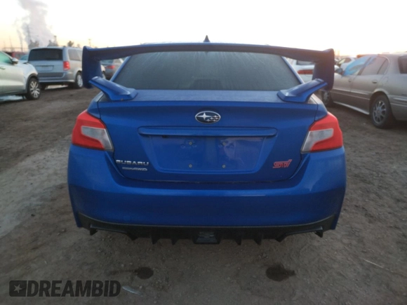 2021 Subaru WRX STI with VIN JF1VA2S65M9821649, listed as a Copart auction lot 35917823 with 14,842 mi miles. Bid and sale history available at carsss.com. Image 6.