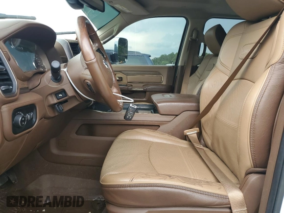 2020 Ram 2500 Longhorn with VIN 3C6UR5GL8LG147355, listed as a Copart auction lot 59675815 with 53,147 mi miles and Salvage title. Bid and sale history available at DreamBid. Image 7.