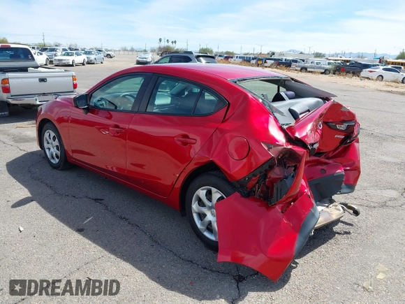 2015 Mazda 3 i Sport with VIN 3MZBM1U73FM208595, listed as a IAAI auction lot 41814673 with 69,189 mi miles and . Bid and sale history available at carsss.com. Image 3.