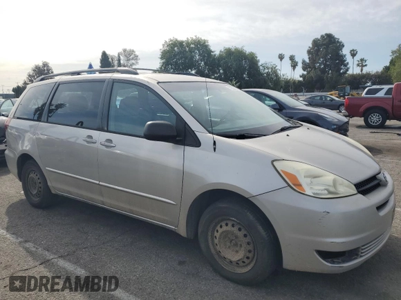 2005 Toyota Sienna CE с VIN 5TDZA23C05S281193, выставлен на аукционе Copart как лот 51330495 с пробегом 217 402 миль миль и Чистый • Clean title. История ставок и продаж доступна на DreamBid. Изображение 4.