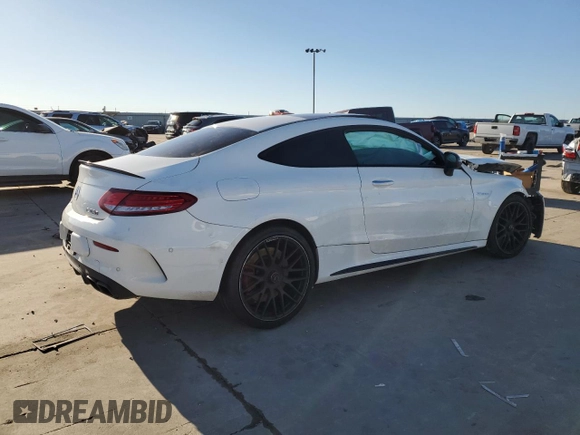 2017 Mercedes-Benz C 63 S AMG with VIN WDDWJ8HB2HF546597, listed as a Copart auction lot 43569455 with Not Provided miles and Salvage Title. Bid and sale history available at carsss.com. Image 3.