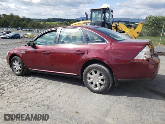 2008 Ford Taurus SEL with VIN 1FAHP24W68G143844, listed as a Copart auction lot 41417485 with 195,172 mi miles and Salvage title. Bid and sale history available at DreamBid. Image 2.