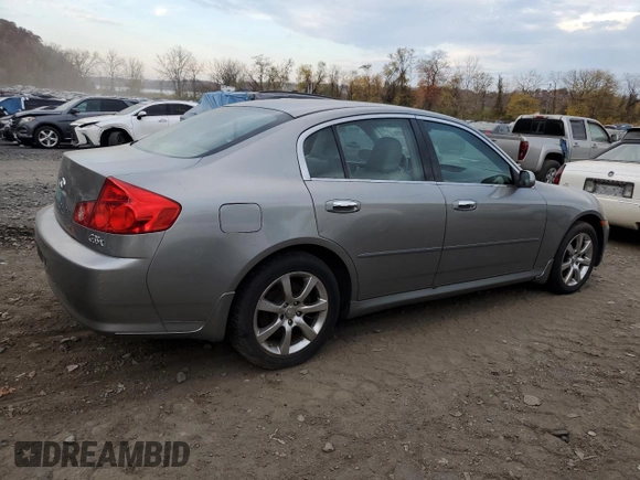 2006 Infiniti G35 with VIN JNKCV51F86M617306, listed as a Copart auction lot 78437824 with 121,759 mi miles and Clean Title. Bid and sale history available at DreamBid. Image 3.