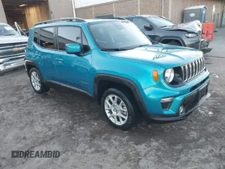 2021 Jeep Renegade Latitude with VIN ZACNJCBB7MPM92235, listed as a IAAI auction lot 41382520 with 49,563 mi miles. Bid and sale history available at carsss.com. Image 1.