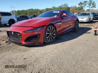 2021 Jaguar F-Type R with VIN SAJD51FE1MCK73529, listed as a Copart auction lot 41490695 with 23,201 mi miles and Salvage Title. Bid and sale history available at DreamBid. Image 1.