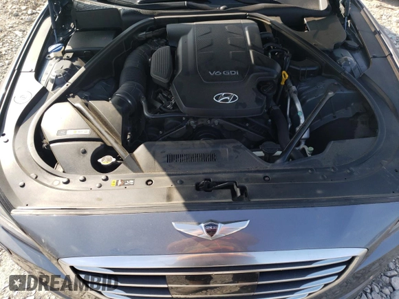 2015 Hyundai Genesis 3.8L with VIN KMHGN4JEXFU063802, listed as a Copart auction lot 68367874 with 103,495 mi miles and Salvage Title. Bid and sale history available at carsss.com. Image 13.