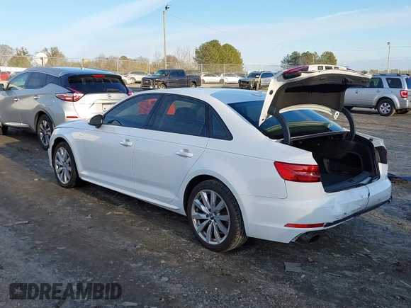 2017 Audi A4 Season of Audi ultra Premium with VIN WAUKMAF41HN050477, listed as a IAAI auction lot 41329827 with 88,265 mi miles. Bid and sale history available at carsss.com. Image 3.