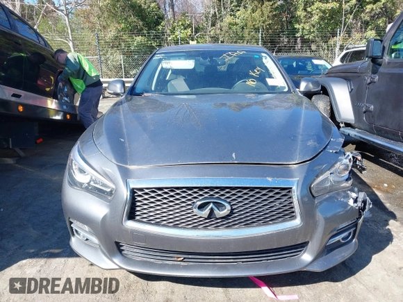 2017 Infiniti Q50 3.0t Premium with VIN JN1EV7AR1HM837831, listed as a IAAI auction lot 41818427 with 68,425 mi miles. Bid and sale history available at carsss.com. Image 12.
