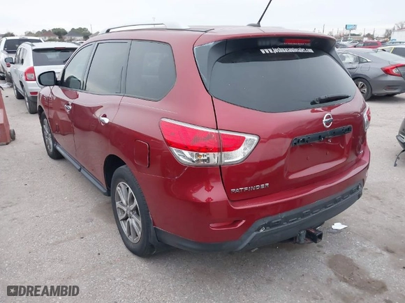 2016 Nissan Pathfinder S with VIN 5N1AR2MN2GC605783, listed as a IAAI auction lot 41287414 with 206,515 mi miles. Bid and sale history available at carsss.com. Image 3.