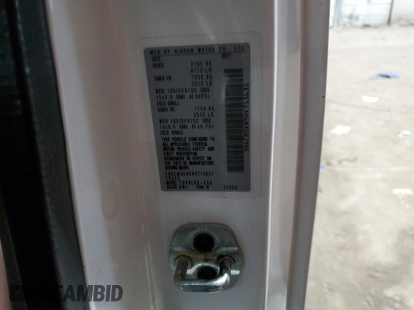 2017 Nissan NV200 SV with VIN 3N6CM0KN9HK715631, listed as a Copart auction lot 89087935 with 141,022 mi miles and Clean title. Bid and sale history available at DreamBid. Image 15.