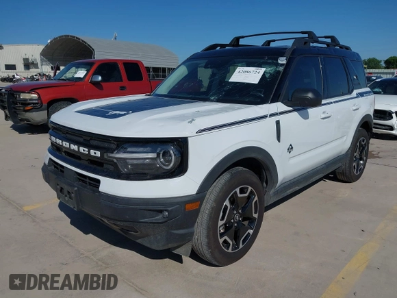 2023 Ford Bronco Sport Outer Banks z VIN 3FMCR9C69PRE08543, wystawiony jako IAAI lot #42086724 z przebiegiem 20 003 mil mil oraz . Historia ofert i sprzedaży dostępna na DreamBid. Obrazek 17.