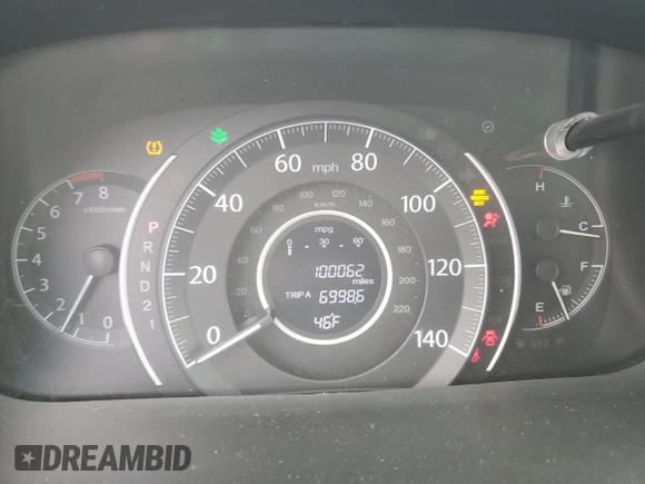 2014 Honda CR-V EX-L with VIN 5J6RM4H78EL048768, listed as a Copart auction lot 47720055 with 100,062 mi miles and Salvage Title. Bid and sale history available at carsss.com. Image 9.