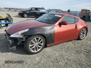 2013 Nissan 370Z with VIN JN1AZ4EHXDM381809, listed as a Copart auction lot 48261035 with 98,482 mi miles and Salvage Title. Bid and sale history available at carsss.com. Image 1.
