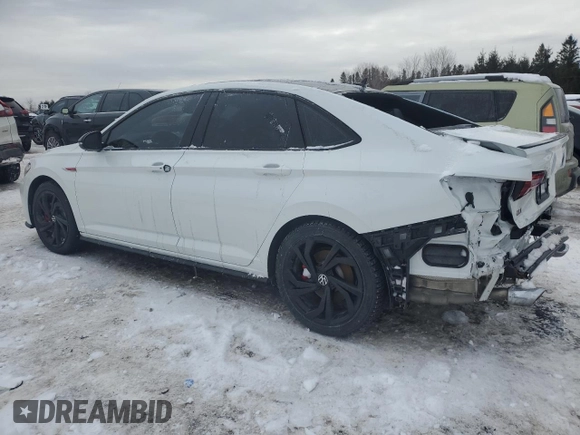 2024 Volkswagen Jetta GLI Autobahn with VIN 3VW2T7BU5RM033107, listed as a Copart auction lot 45463305 with 27,698 mi miles and Salvage Title. Bid and sale history available at DreamBid. Image 2.