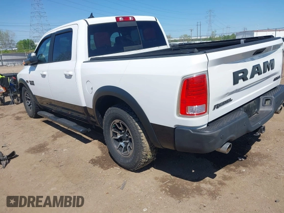 2018 Ram 1500 Rebel with VIN 1C6RR7YT3JS133384, listed as a IAAI auction lot 42097247 with 77,621 mi miles and . Bid and sale history available at DreamBid. Image 3.