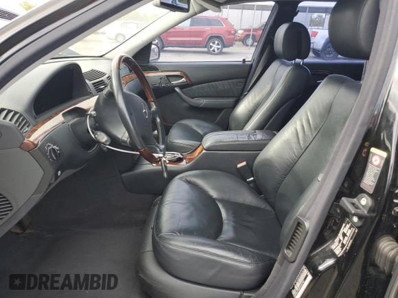 2003 Mercedes-Benz S-Class 5.0L with VIN WDBNG75J83A326783, listed as a Copart auction lot 81931274 with 242,197 mi miles and Clean Title. Bid and sale history available at carsss.com. Image 7.