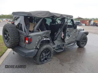 2022 Jeep Wrangler Unlimited Sport with VIN 1C4HJXDN9NW241154, listed as a IAAI auction lot 40211944 with 31,344 mi miles and . Bid and sale history available at DreamBid. Image 4.