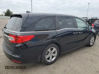 2019 Honda Odyssey EX with VIN 5FNRL6H50KB025079, listed as a Copart auction lot 53685495 with 118,998 mi miles and Salvage title. Bid and sale history available at DreamBid. Image 3.