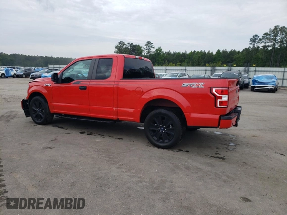 2020 Ford F-150 XL with VIN 1FTEX1CP5LFB98592, listed as a Copart auction lot 54707715 with 108,369 mi miles and Salvage title. Bid and sale history available at DreamBid. Image 2.
