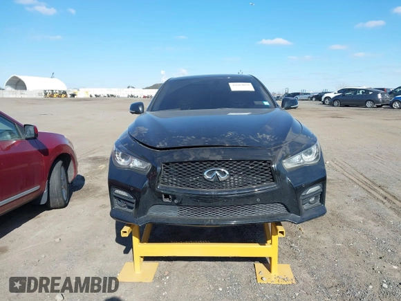 2015 Infiniti Q50 Premium with VIN JN1BV7AR6FM393586, listed as a IAAI auction lot 41683059 with 125,991 mi miles. Bid and sale history available at carsss.com. Image 12.