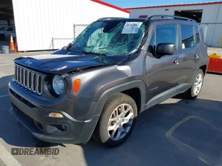2018 Jeep Renegade Latitude with VIN ZACCJABB5JPH92303, listed as a IAAI auction lot 41762062 with 89,717 mi miles. Bid and sale history available at carsss.com. Image 20.