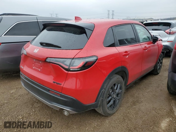 2024 Honda HR-V Sport with VIN 3CZRZ2H59RM763213, listed as a Copart auction lot 52388375 with 65,860 mi miles and Salvage title. Bid and sale history available at DreamBid. Image 3.