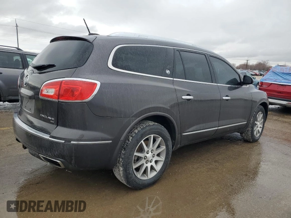 2016 Buick Enclave Leather with VIN 5GAKVBKDXGJ242466, listed as a Copart auction lot 45996885 with 137,721 mi miles and Salvage Title. Bid and sale history available at carsss.com. Image 3.