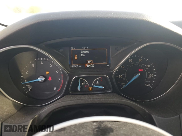 2016 Ford Focus SE with VIN 1FADP3K27GL372060, listed as a Copart auction lot 50483805 with 94,951 mi miles and Salvage Title. Bid and sale history available at carsss.com. Image 9.