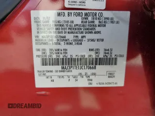 2018 Ford EcoSport SE with VIN MAJ3P1TE1JC170668, listed as a Copart auction lot 53063275 with 68,941 mi miles and Clean Title. Bid and sale history available at carsss.com. Image 13.