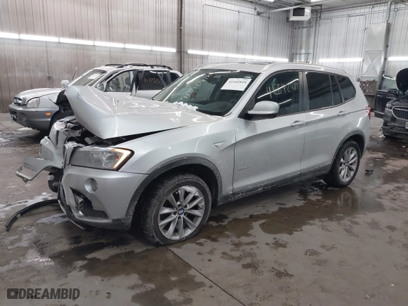 2013 BMW X3 xDrive28i with VIN 5UXWX9C52DL874015, listed as a IAAI auction lot 41542818 with 84,610 mi miles. Bid and sale history available at carsss.com. Image 2.