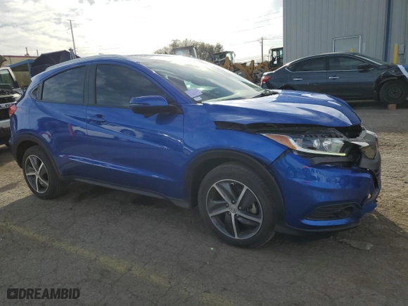 2021 Honda HR-V EX-L with VIN 3CZRU5H73MM707696, listed as a Copart auction lot 47580995 with 28,558 mi miles and Salvage Title. Bid and sale history available at carsss.com. Image 4.